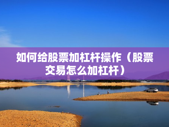 如何给股票加杠杆操作（股票交易怎么加杠杆）