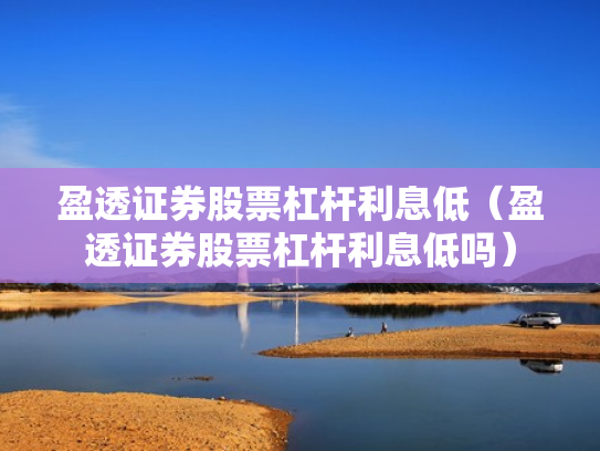 盈透证券股票杠杆利息低（盈透证券股票杠杆利息低吗）